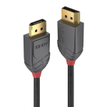 Lindy Anthra Line - Cavo DisplayPort - DisplayPort (M) a DisplayPort (M) - DisplayPort 1.4 - 3 m - di forma rotonda - nero